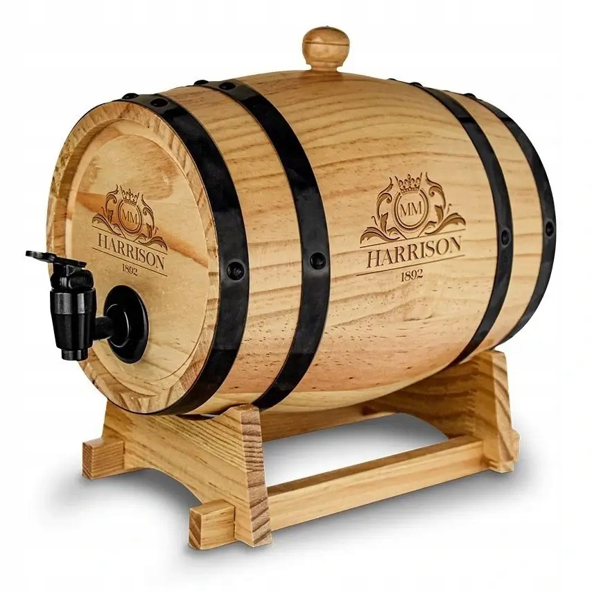 Drevená Tesná Sudovka Na Víno Alkoholu 3L 28 X 20 X 26 CM Darček