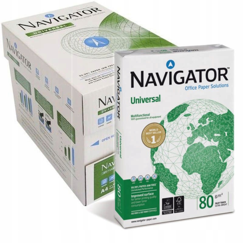 

Papier do ksero i drukarki A4 Navigator 80g 5 ryz