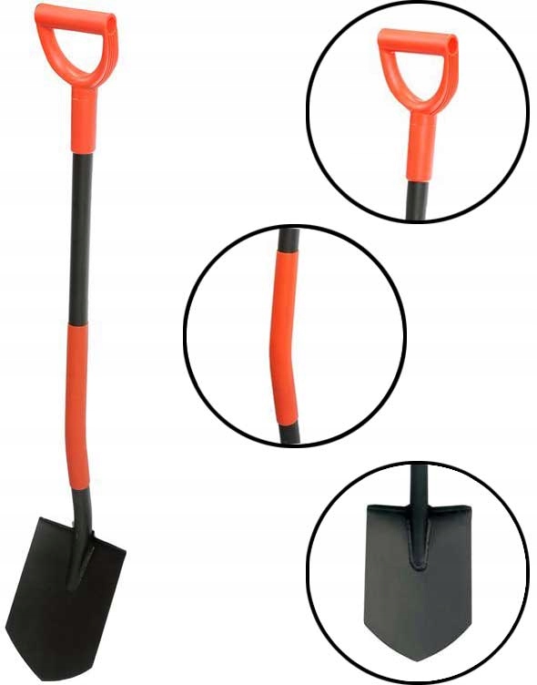 

Szpadel ostry ergonomiczny trzonek Yato