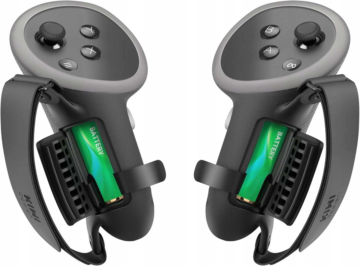 Kiwi Design pro Oculus Quest 3 3s pásky černé úchytky místo na bič