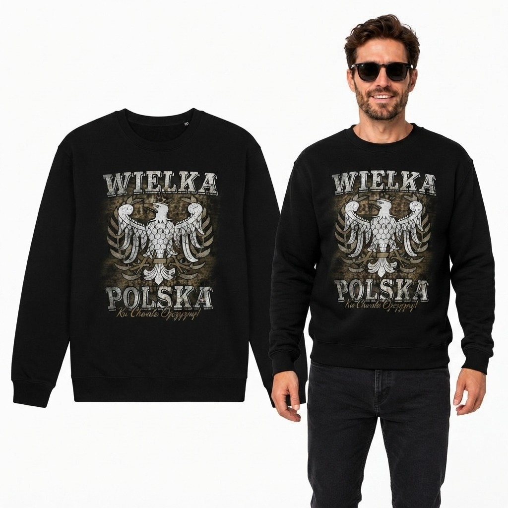 Pánská mikina patriotická mikina Velké Polsko vel. XXL