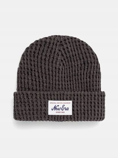 Čepice Beanie New Era Short Waffle šedá, univerzální velikost