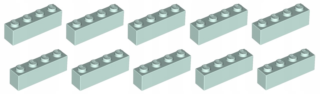 

Lego cegła 1x4 aqua 10 szt. 3010 Nowa