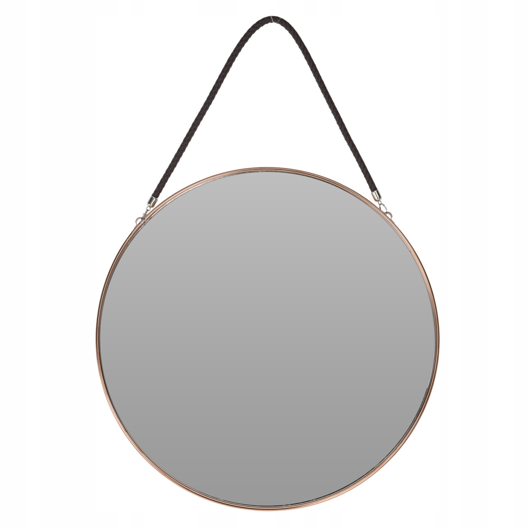 LUSTRO ŚCIENNE na pasku zawieszane RÓŻOWE ZŁOTO