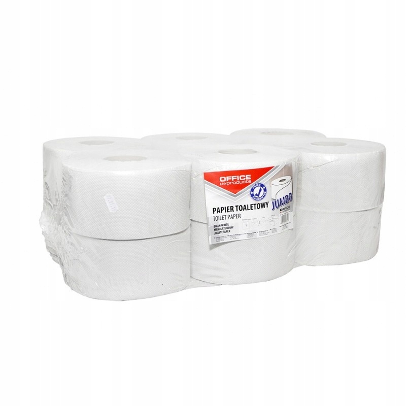 

Papier toaletowy biały Office Jumbo 12 rolek