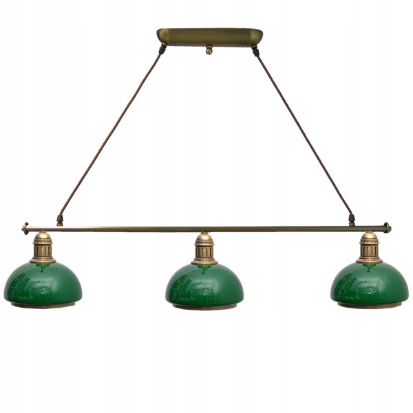 Mosadzná závesná lampa, mosadzný luster