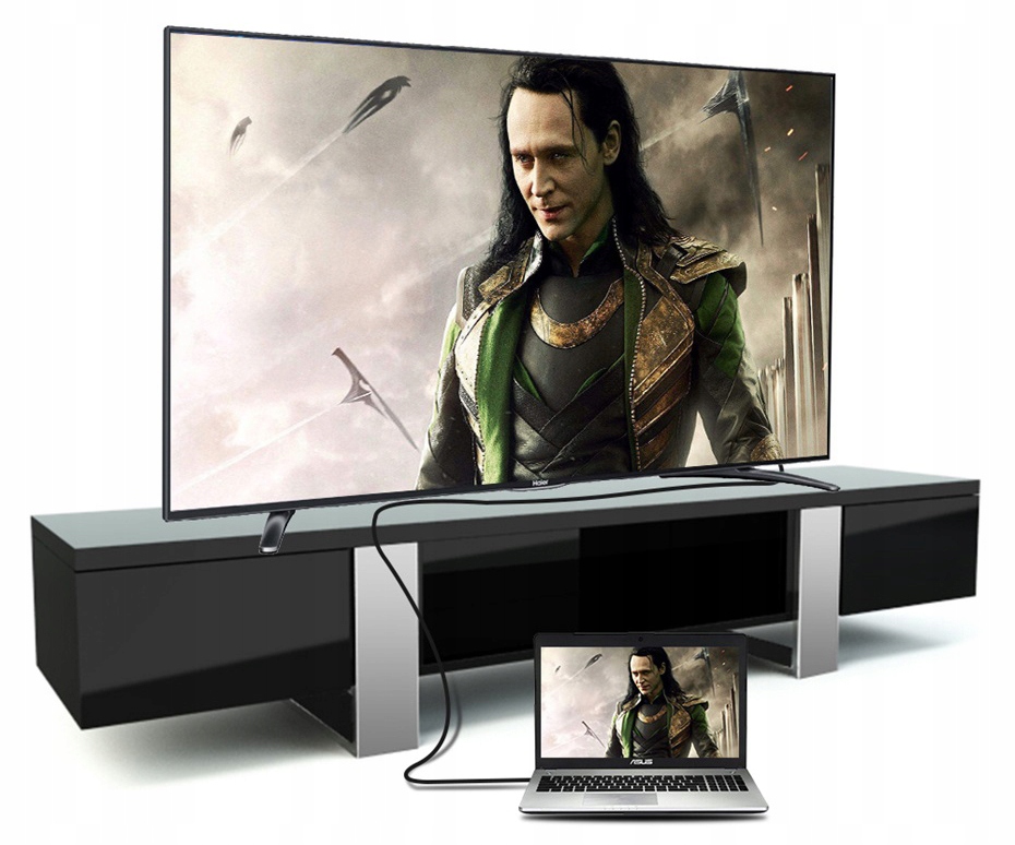 Kabel przewód HDMI FULL HD UHD 4K 3D 3m Złącza HDMI - HDMI