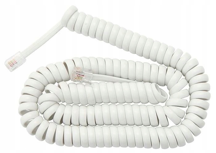 

Kabel telefoniczny słuchawki 4p4c 3m sznur biały