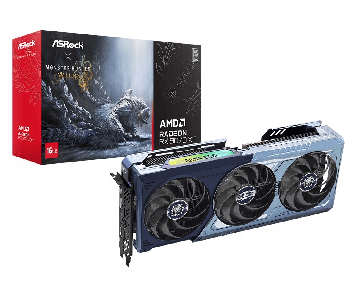 Karta graficzna ASRock RX9070XT Monster Hunter Wild 16 GB