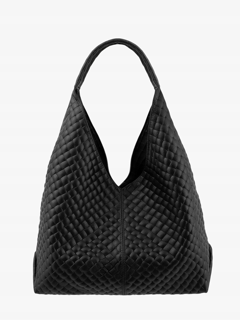 Ryłko torebka shopper skóra naturalna licowa czarny