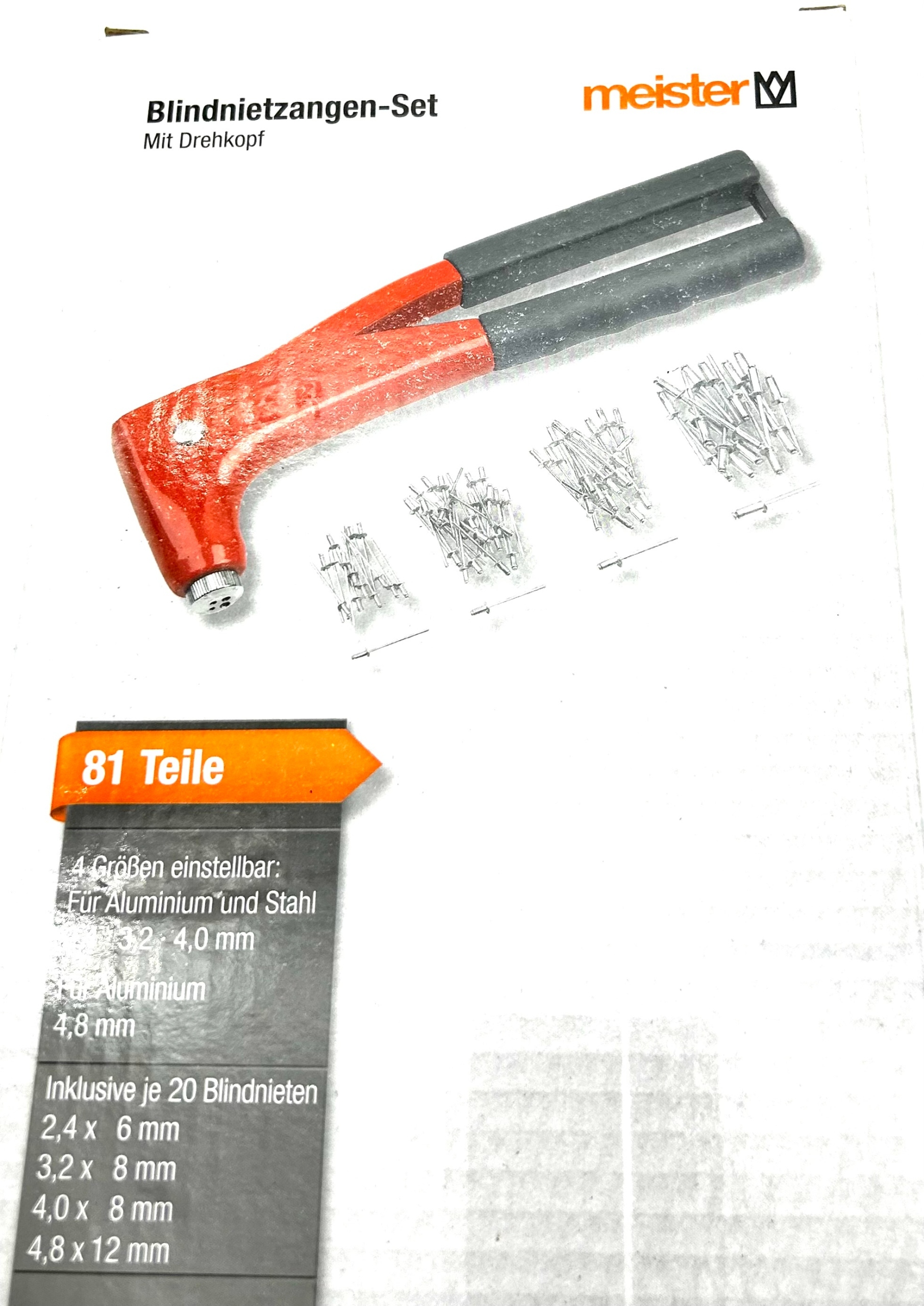 NITOWNICA Z SZYBKĄ ZMIANĄ GRUBOŚCI NITÓW Z WALIZKĄ EAN (GTIN) 4004841763106