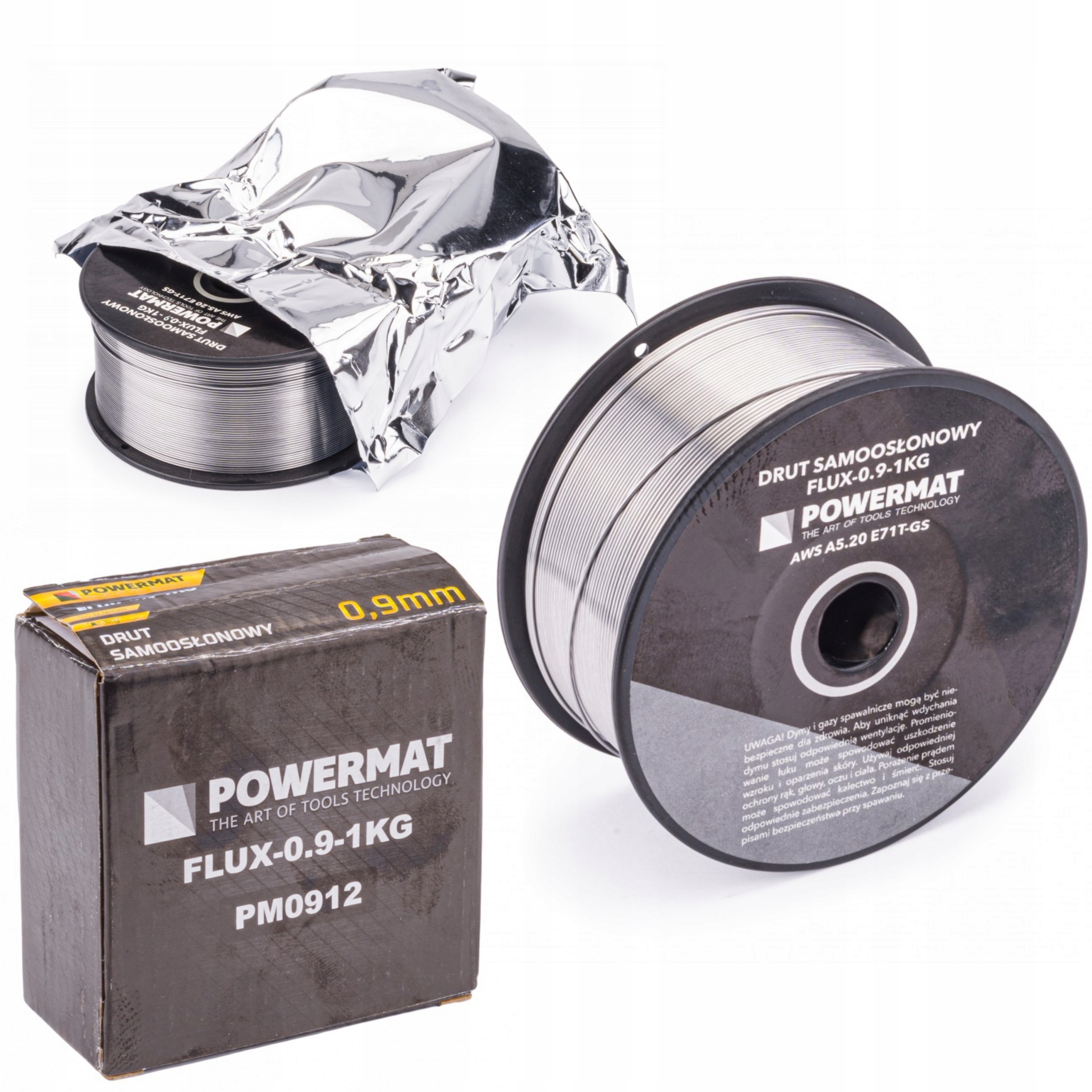 DRUT SPAWALNICZY SAMOOSŁONOWY FLUX 0,9MM 1KG FCAW