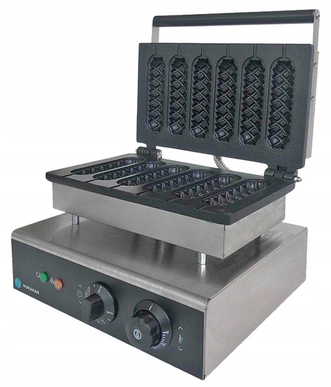 Profesionální vaflovač tvar kukuřičné klasy 1.55 kW Hurakan HKN-HCP6