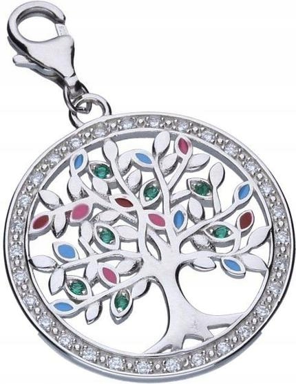 Stříbrný přívěsek 925 strom štěstí zirkony je ideální jako dárek