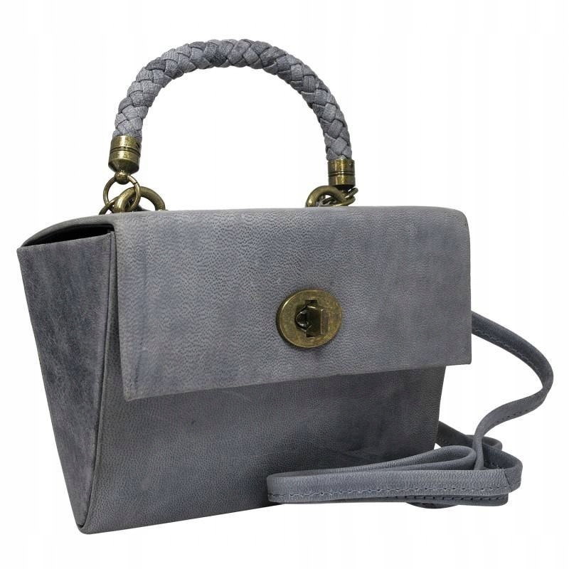 

Rustykalna, trójkątna listonoszka damska ze skóry