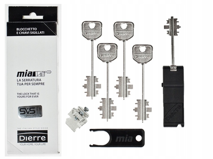 

Wkładka Dierre Mia Blo 3130 4+1 klucze 92 mm