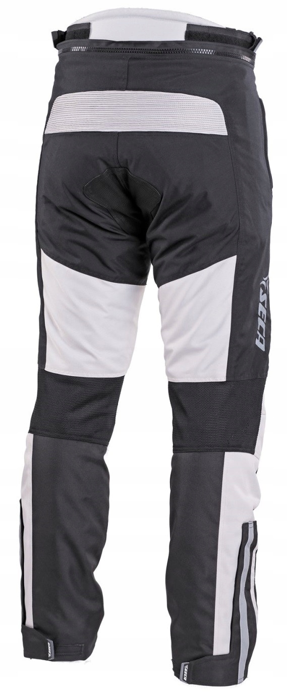 SECA Hybrid II tekstylne spodnie motocyklowe szare Rozmiar S