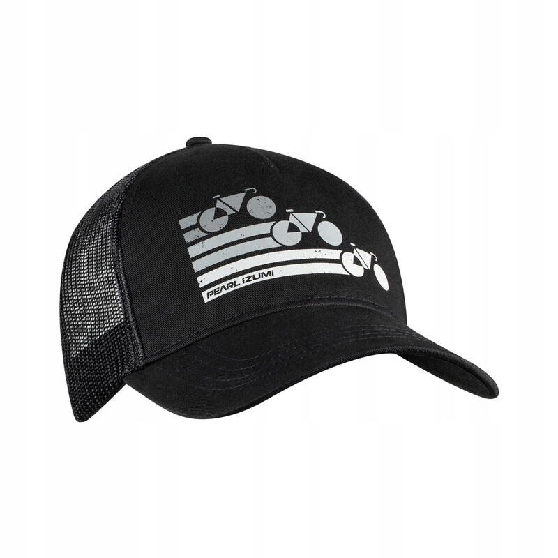 Czapka z daszkiem Pearl Izumi Recycled Trucker Hat Bike Stripe Black