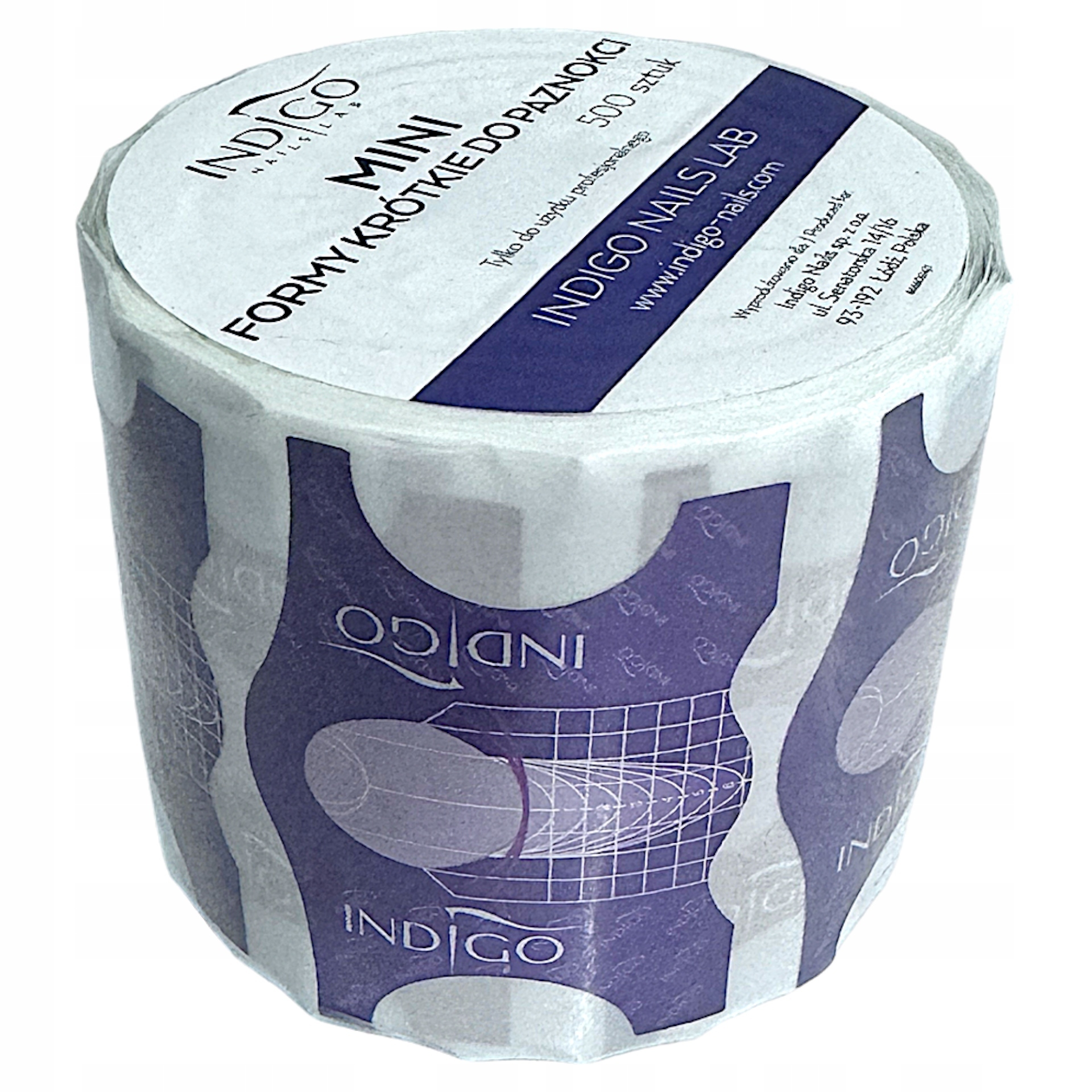 Indigo Šablony Formy Na Prodlužování Formy Na Nehty Krátké 500 ks