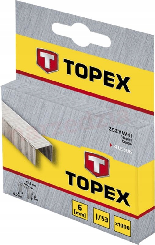 

Zszywki Do Takera, typ J 8 mm 1000szt. Topex