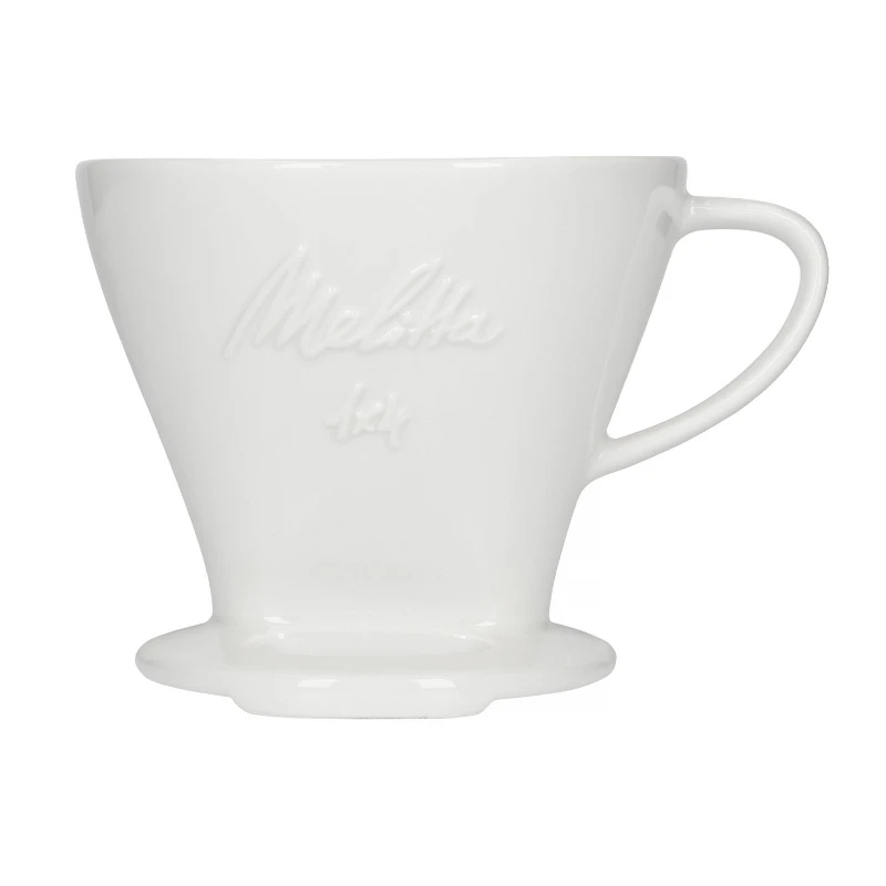 Melitta porcelanowy dripper do kawy 1x4 Biały