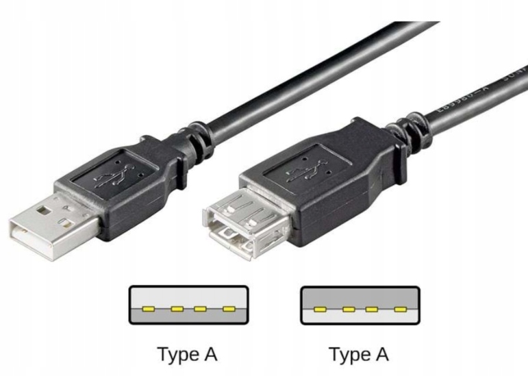Przedłużacz USB Goobay 68905 czarny 5m