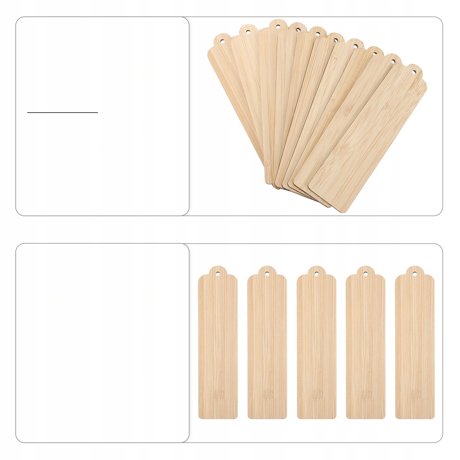 ZAKŁADKI DREWNIANE PUSTE ZAKŁADKI DLA DZIECI Kolor dominujący odcienie brązu i beżu