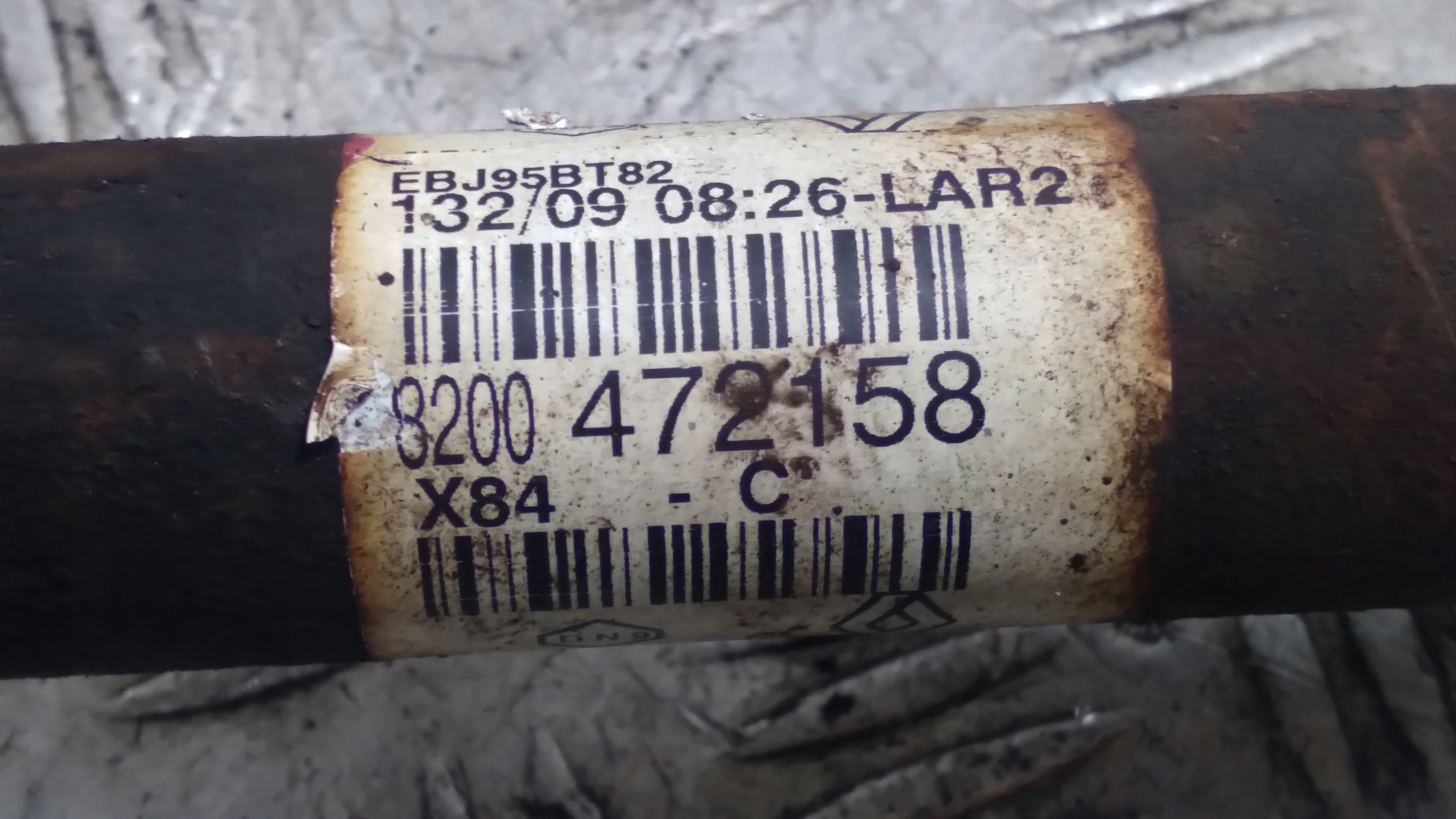 semi-axis semi-axis right front RENAULT MEGANE 2 8200472158