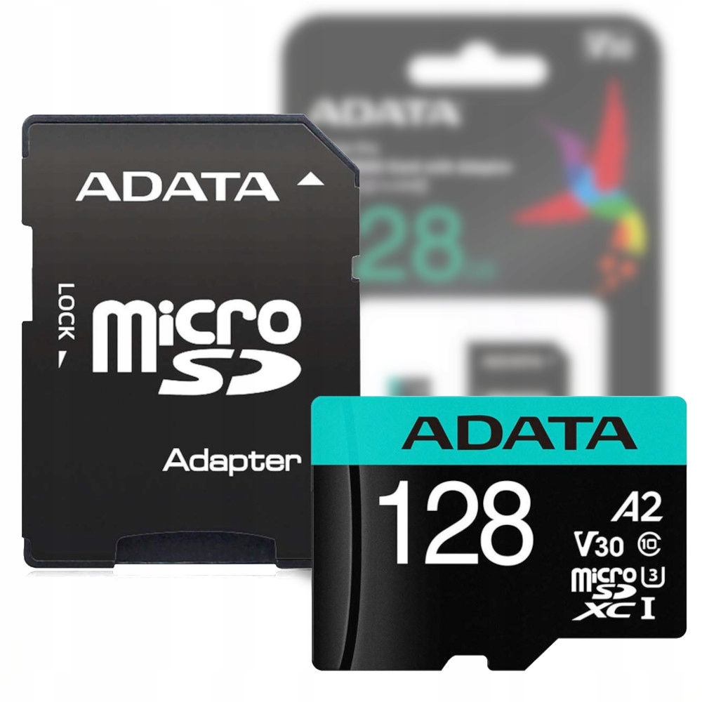 ADATA Premier PRO | 128GB | Karta microSDXC + adapter SD | do filmów 4K UHD