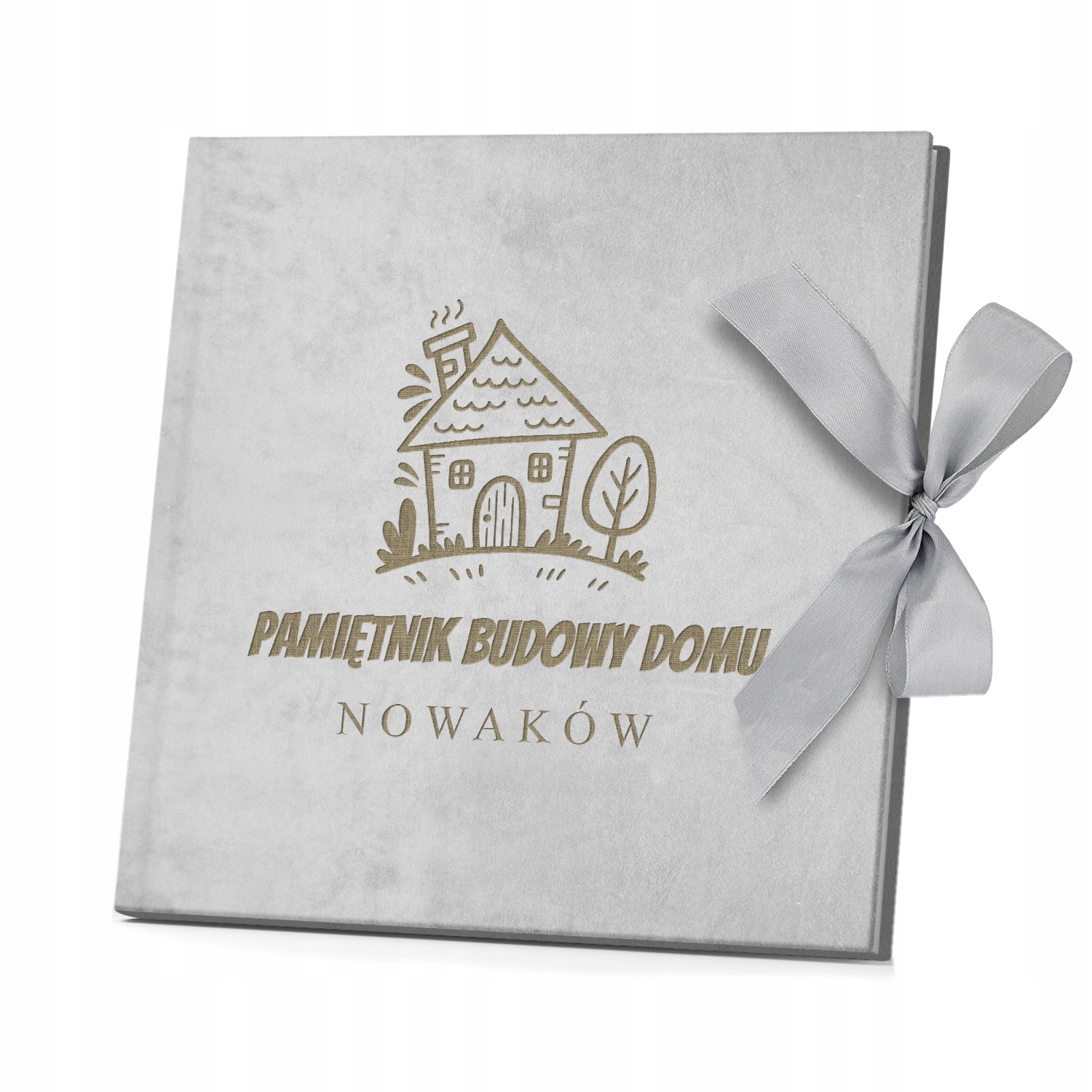 Album na Zdjęcia Kronika z Budowy Domu Welur Pamiątka Parapetówkę