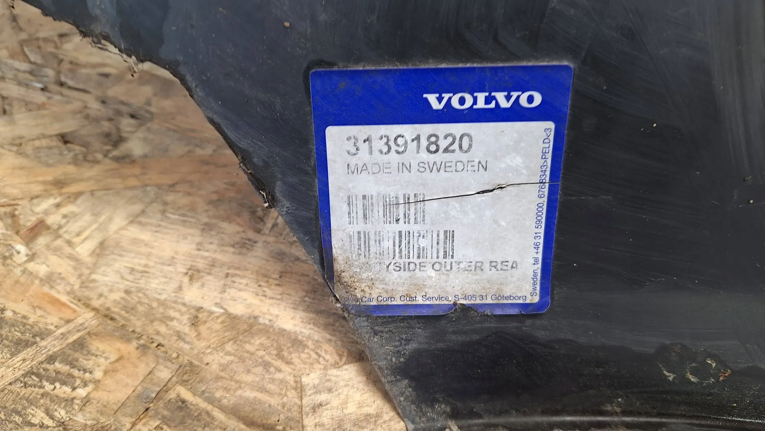 parafango posteriore Destra 31391820 Volvo XC60 08
