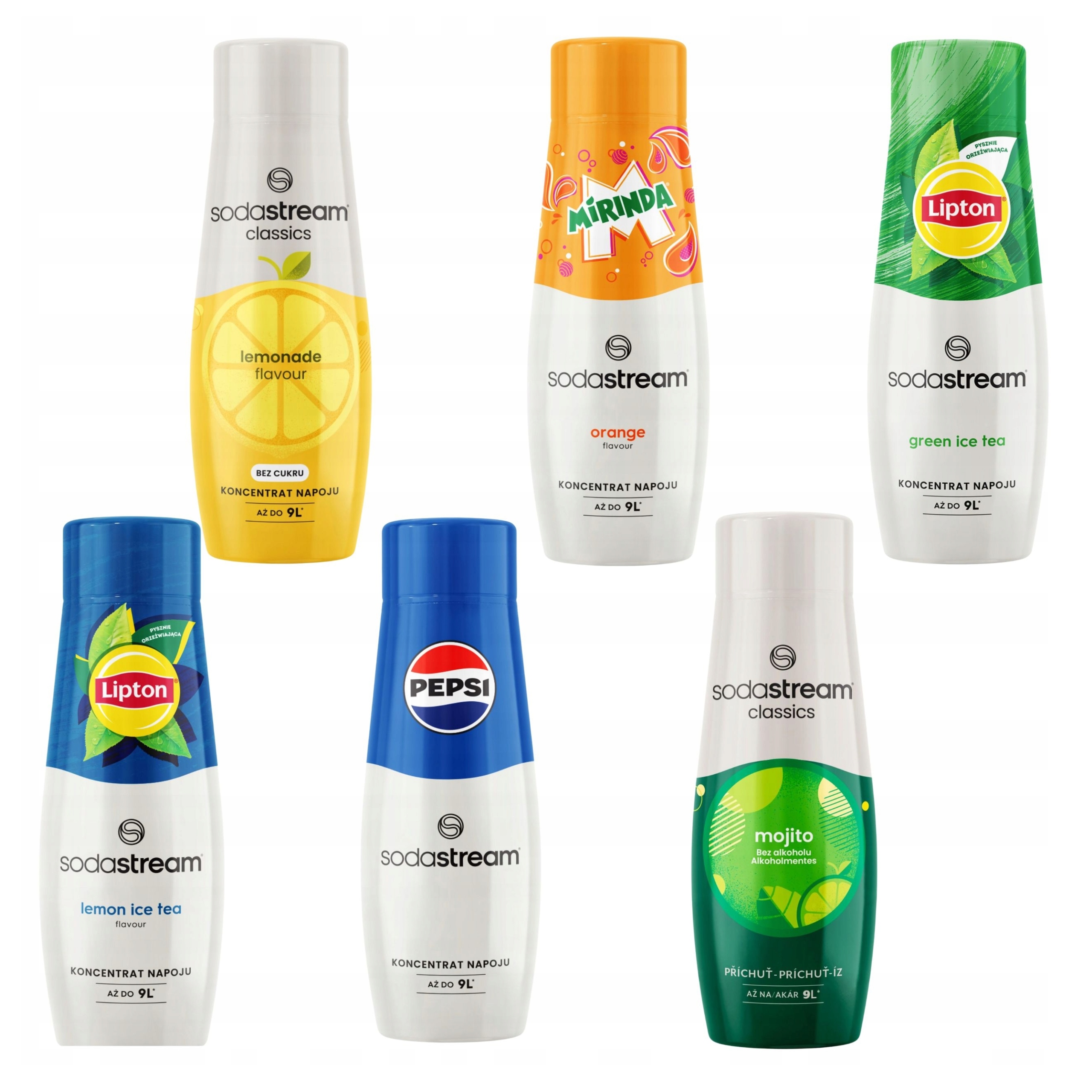 Sodastream Lipton Lemon Tea Green Pepsi Lemoniada Mirinda Mojito