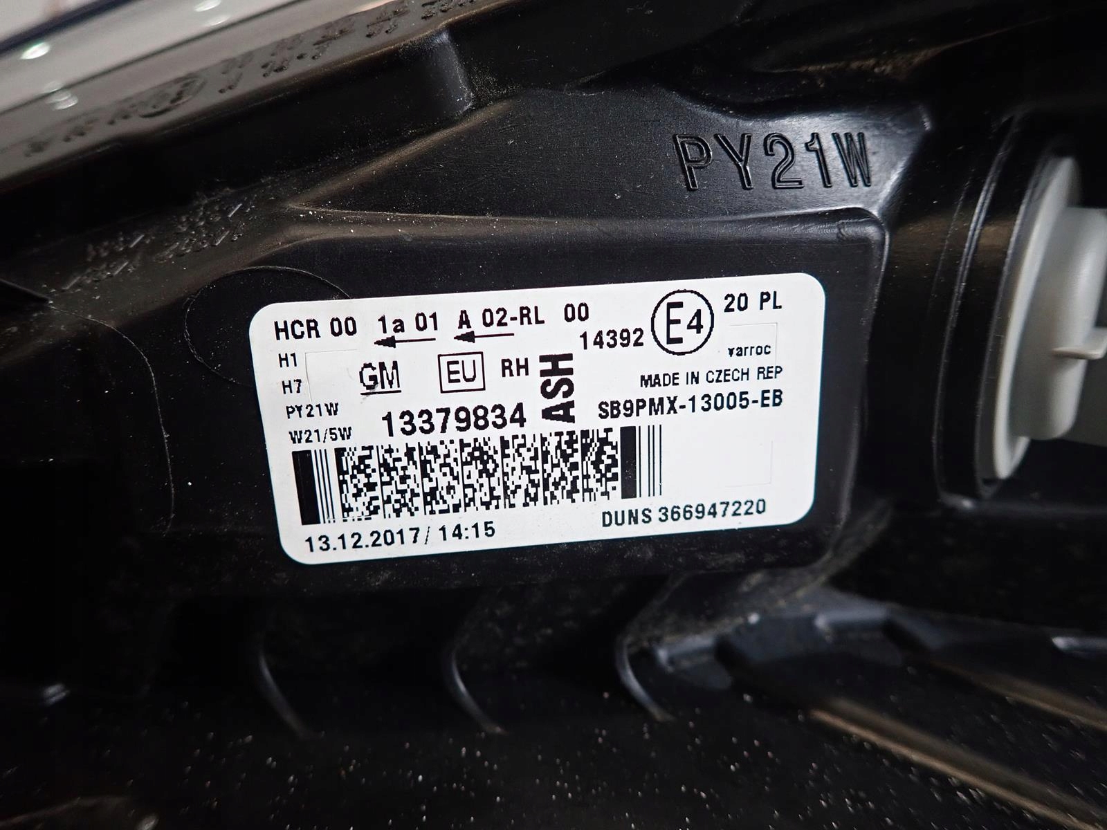 light front front right OPEL MERIVA B 2010-2013