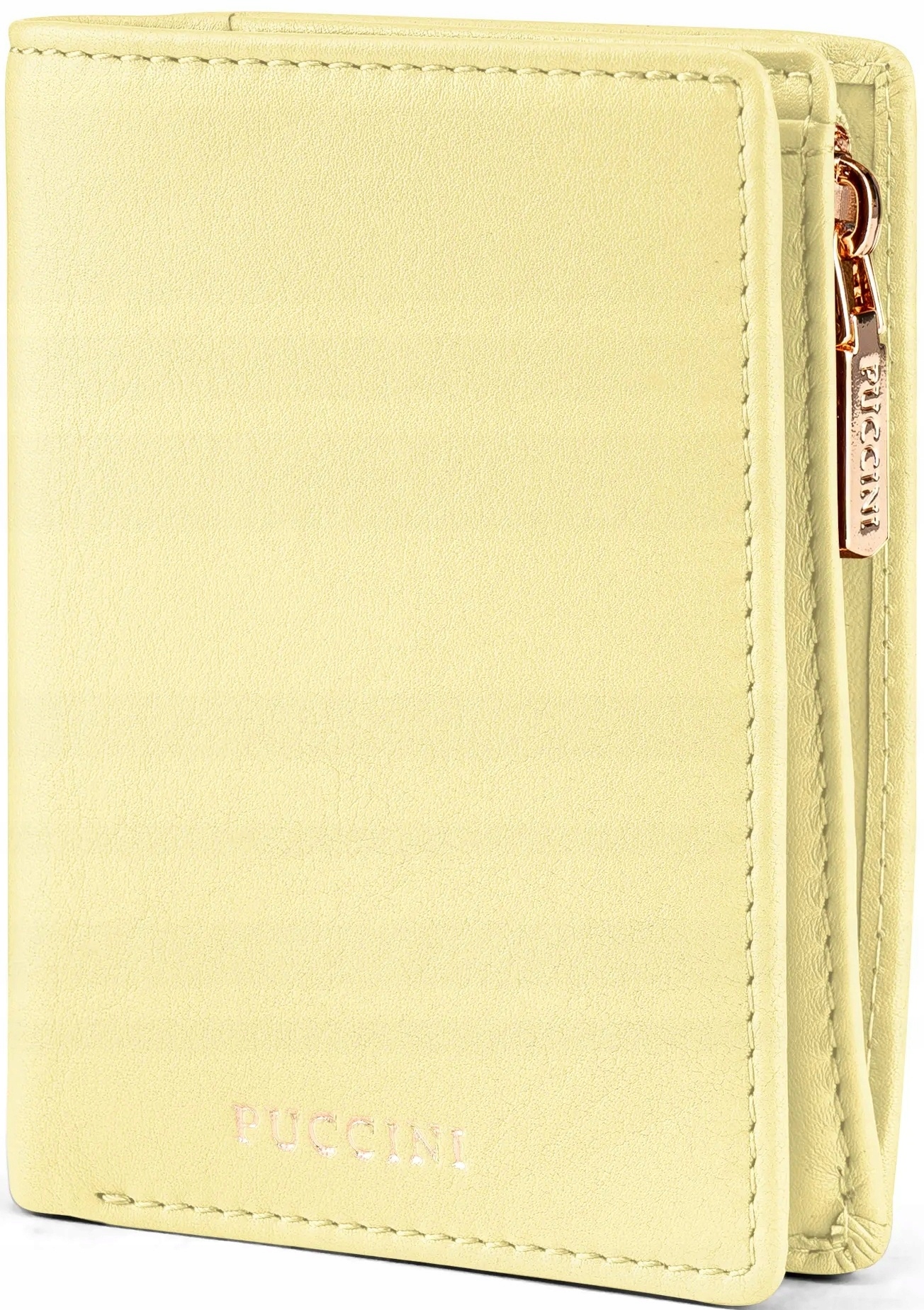 PU23 mały portfel damski Puccini skórzany w pudełku kolekcja Zen ZN9006