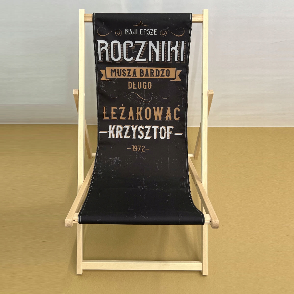 Leżak na urodziny z dedykacją Marka bez marki