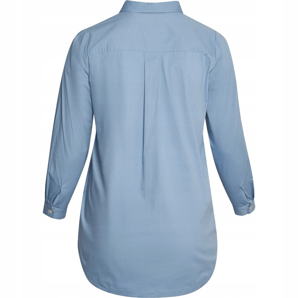 Modrá Klasická Košilová Tunika Aprico A207 48