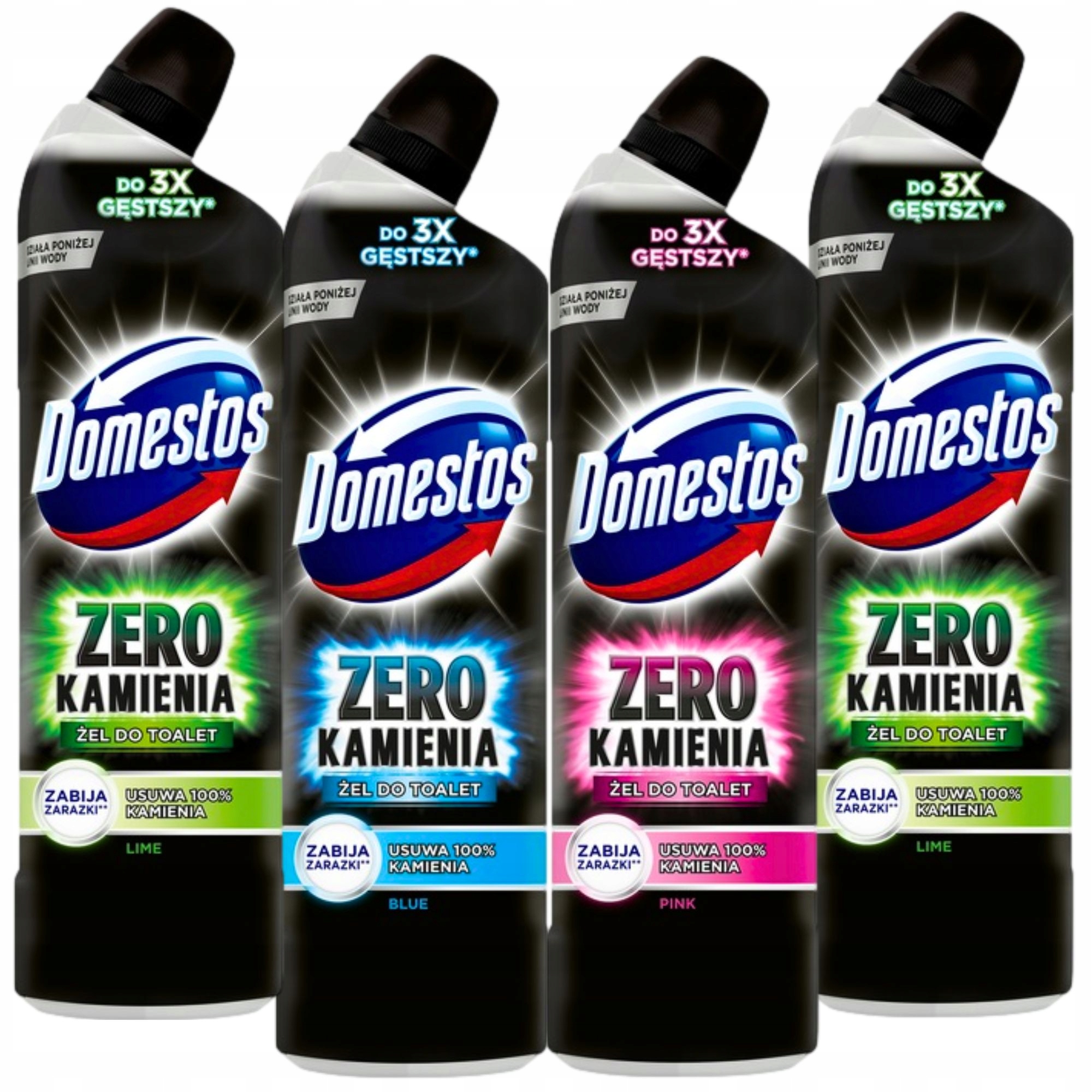 

4x Domestos Zero Kamienia Żel do Wc 750ml