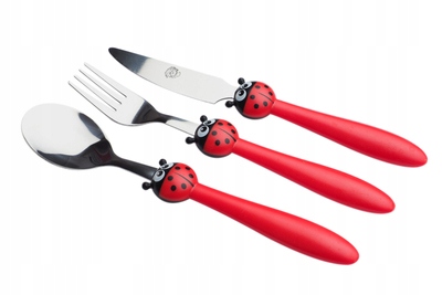 

Kpl sztućców dziecięcych 3 szt. czerwony