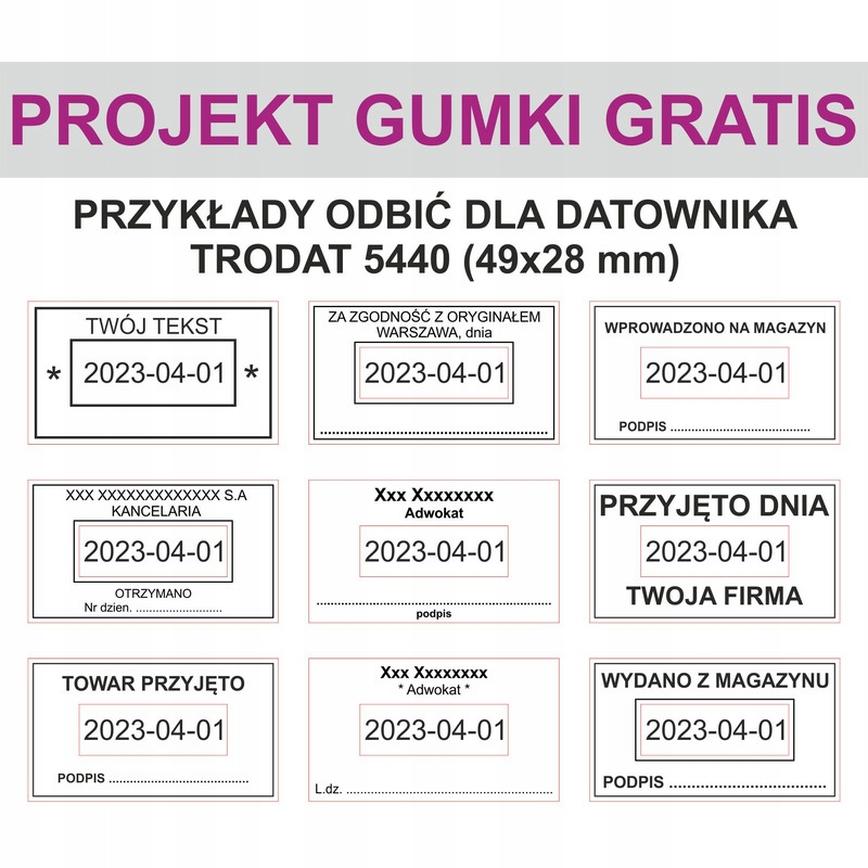 Datumovka Trodat 5440 Iso 4 MM 49X28 MM Vložka MIX 74570