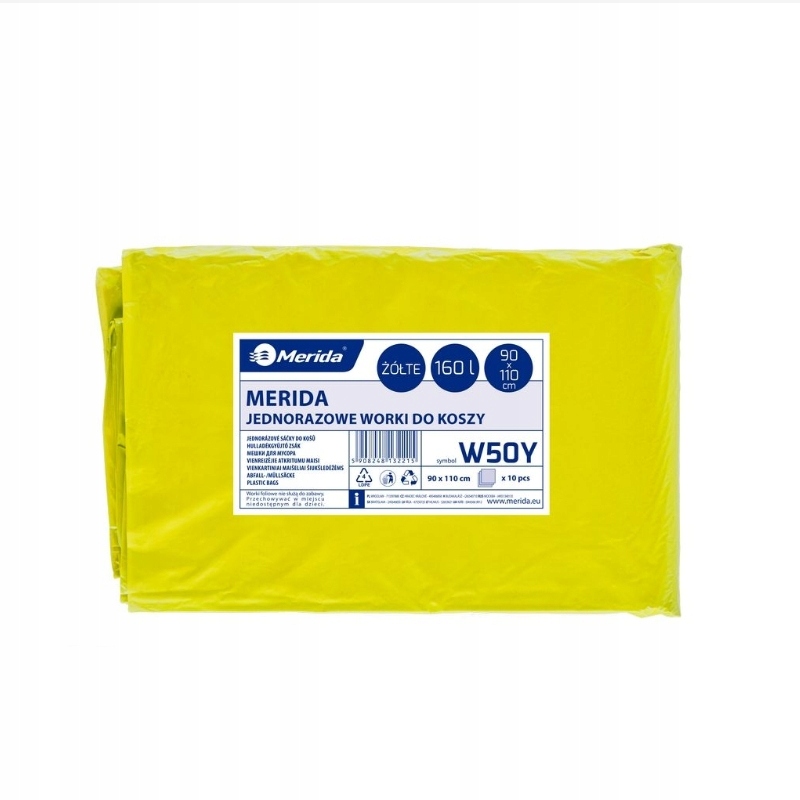 

Merida Worki Na Śmieci 160L Żółte Mocne Grube