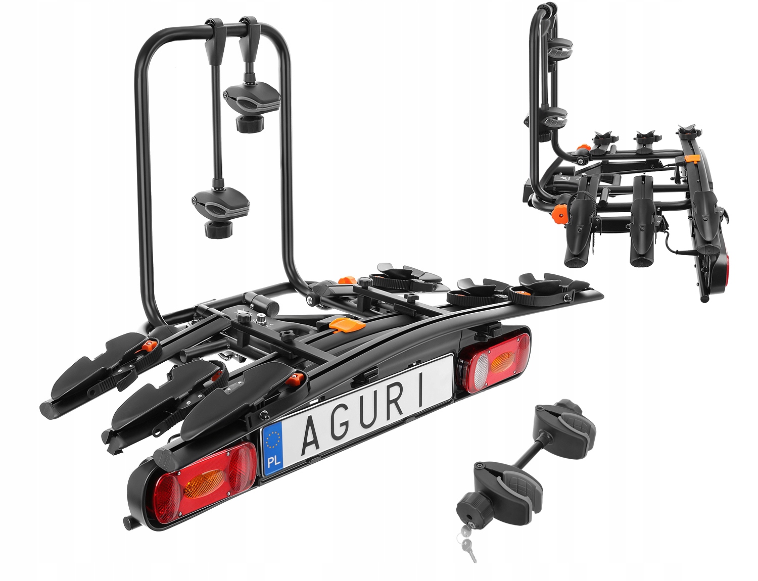 Aguri Active Bike Platform для 4 велосипедов черный