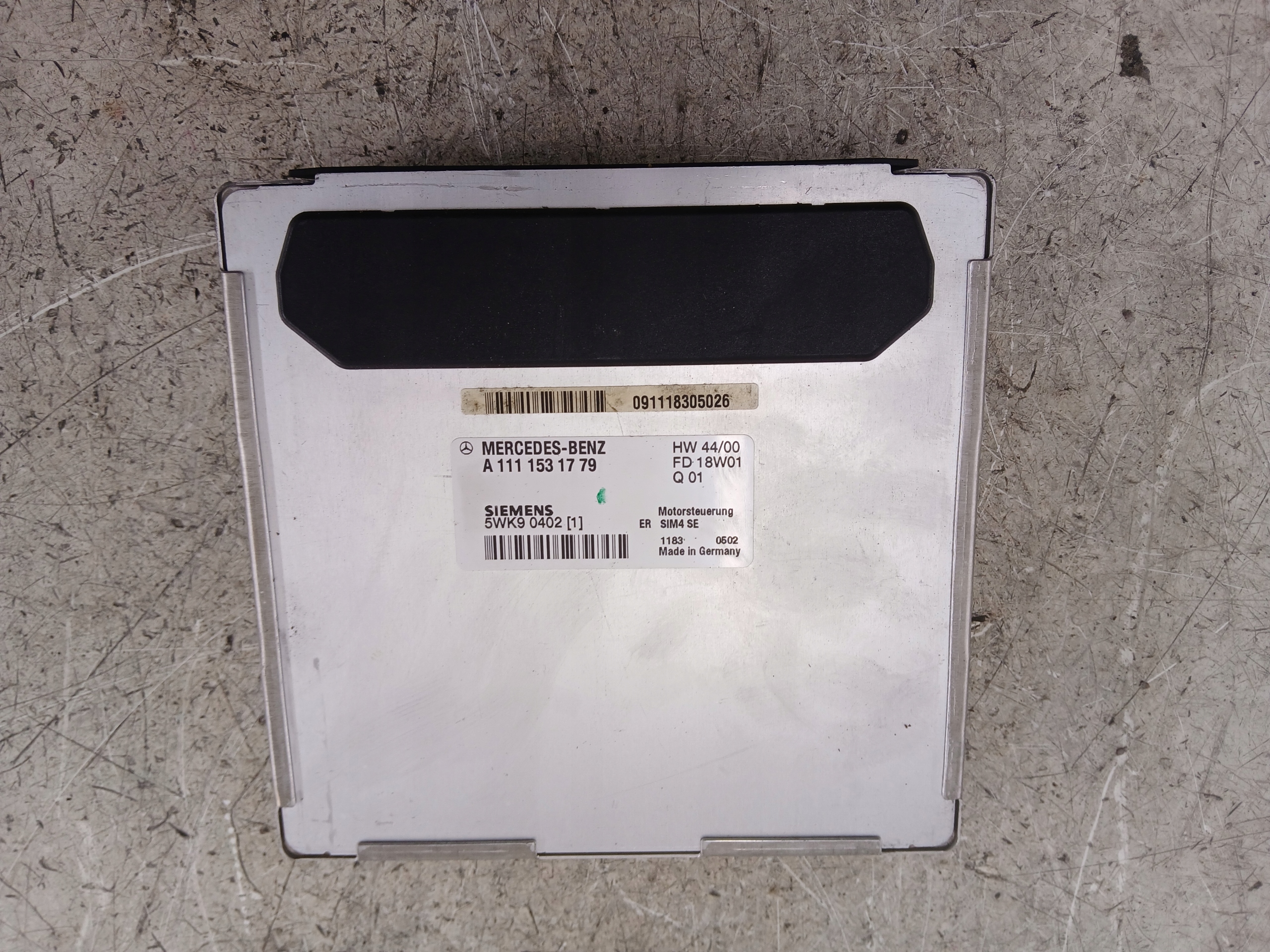 MERCEDES W203 2.0 control unit of the engine A1111531779