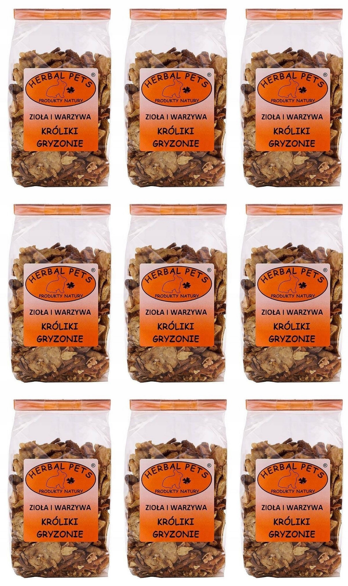 Bylinky a zelenina pro hlodavce Herbal Pets 9x100 g