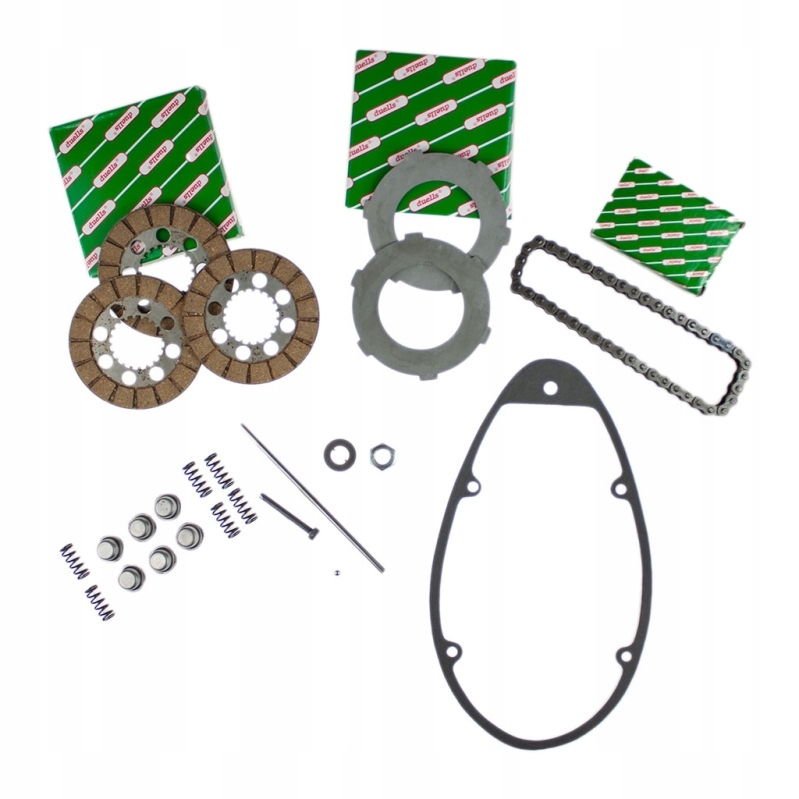 Sada spojky WSK125 kotúče preložky misky pružiny retiazka posúvač