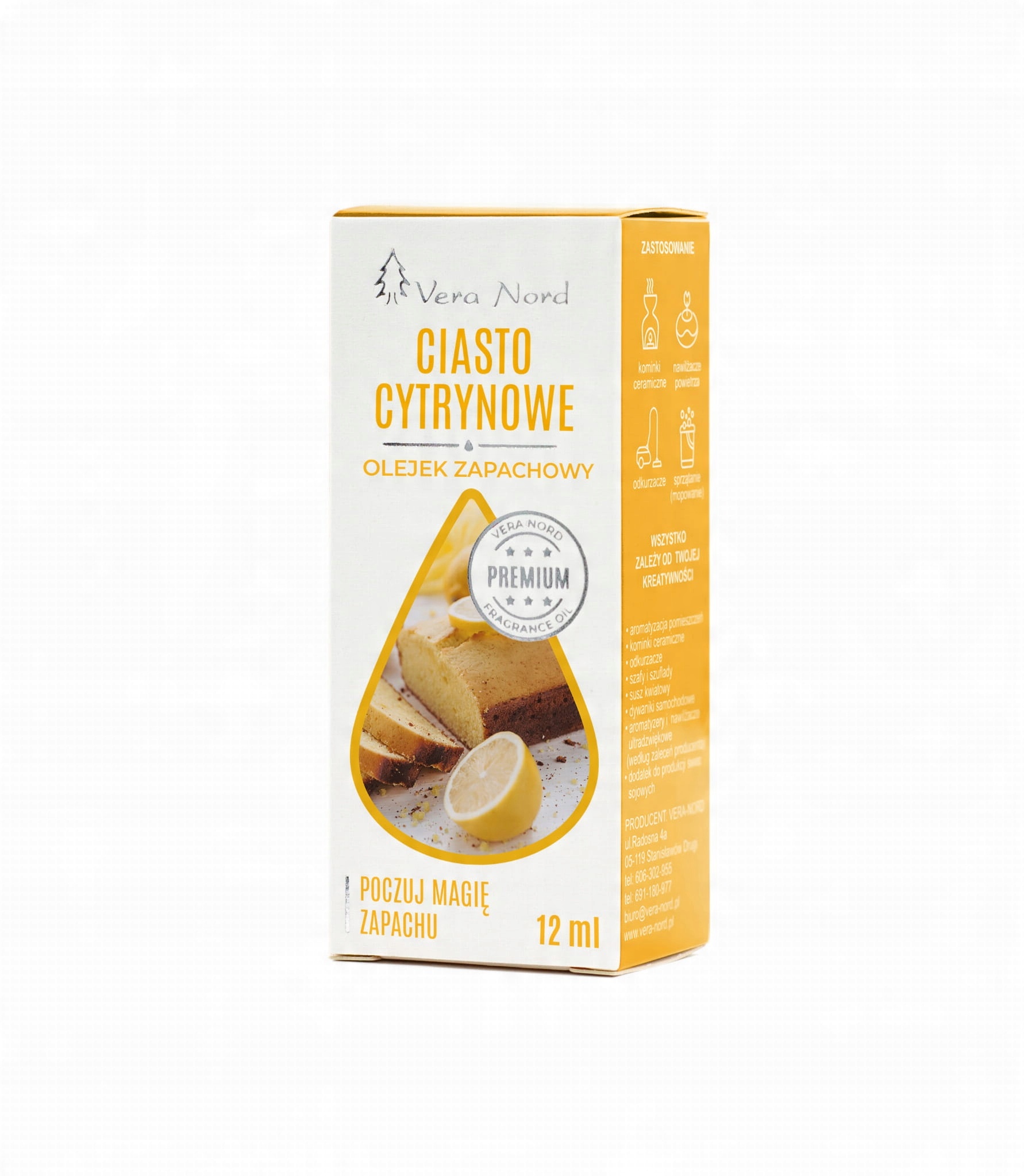 

Olejek zapachowy 12 ml Ciasto Cytrynowe
