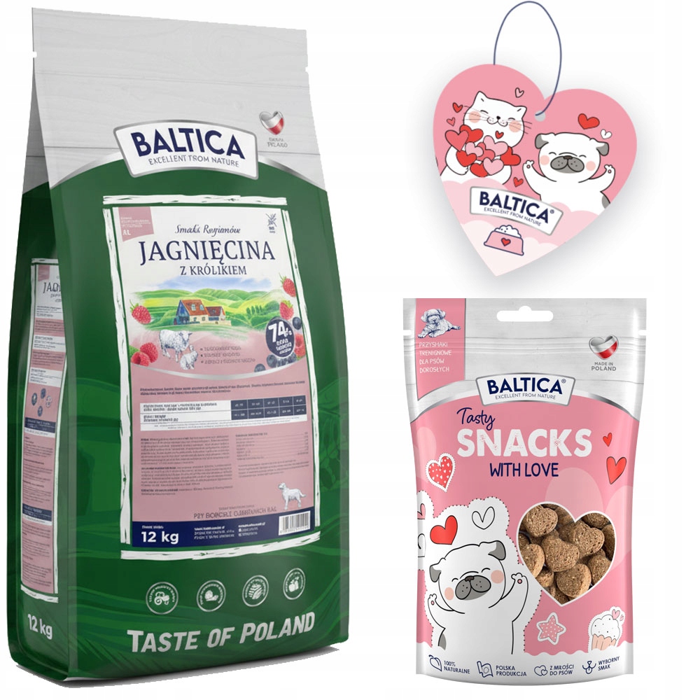 Levně Baltica Příchutě Regionů Jehněčí S Králíkem XL 12 kg Pro Velká Plemena