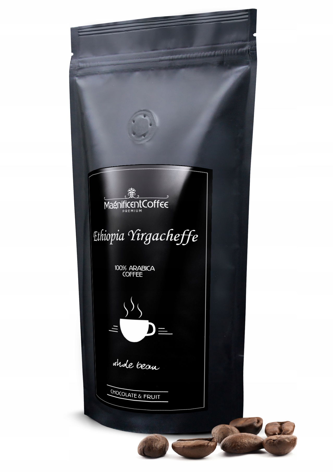 Káva zrnková Etiopia Yirgacheffe 500 g 100% Arabika, Vzorek Kávy Bonus!