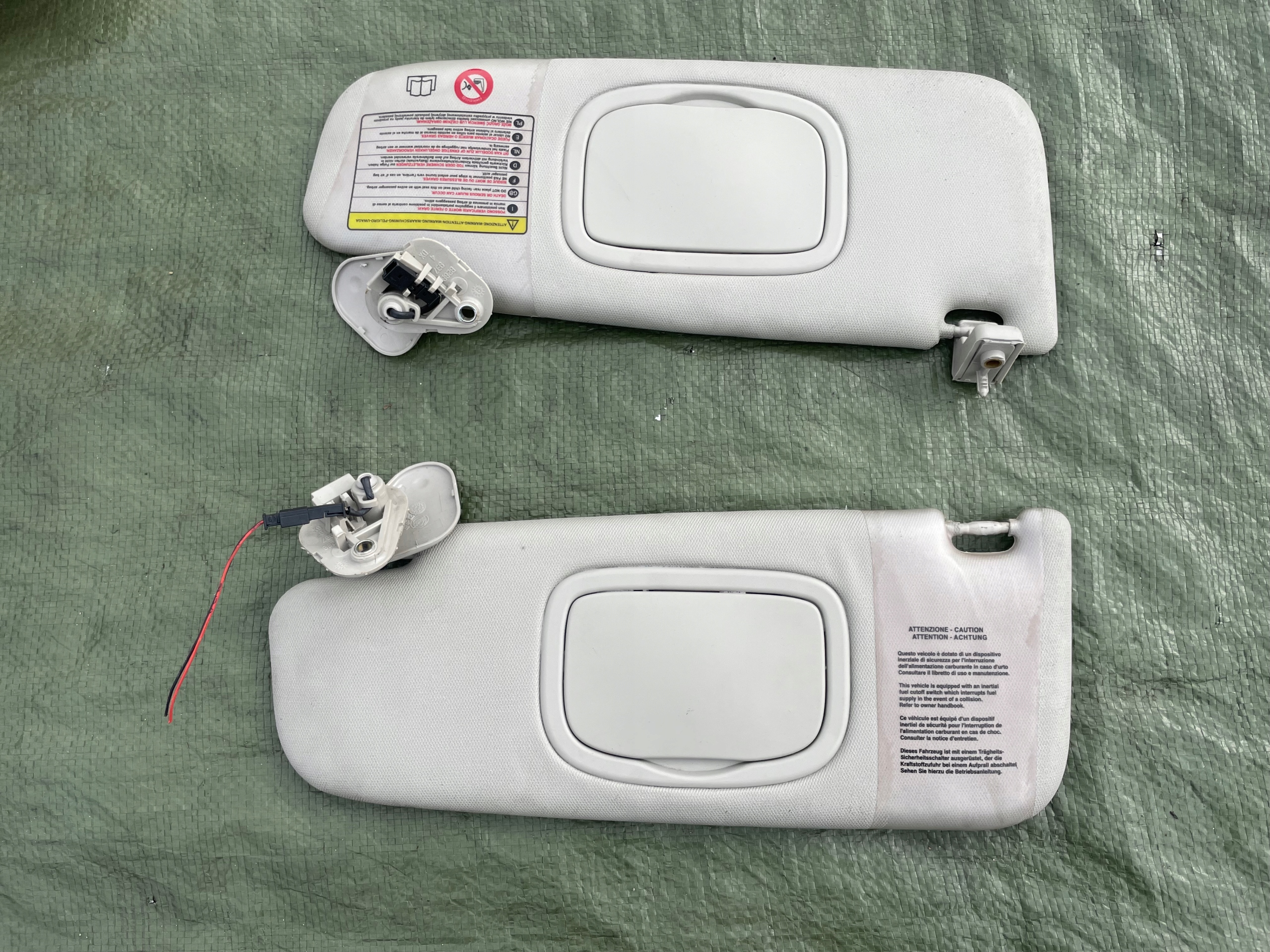 Alfa Romeo 159 OSŁONA PRZECIWSŁONECZNA DASZEK SŁONECZKO PRAWA LEWA KOMPLET