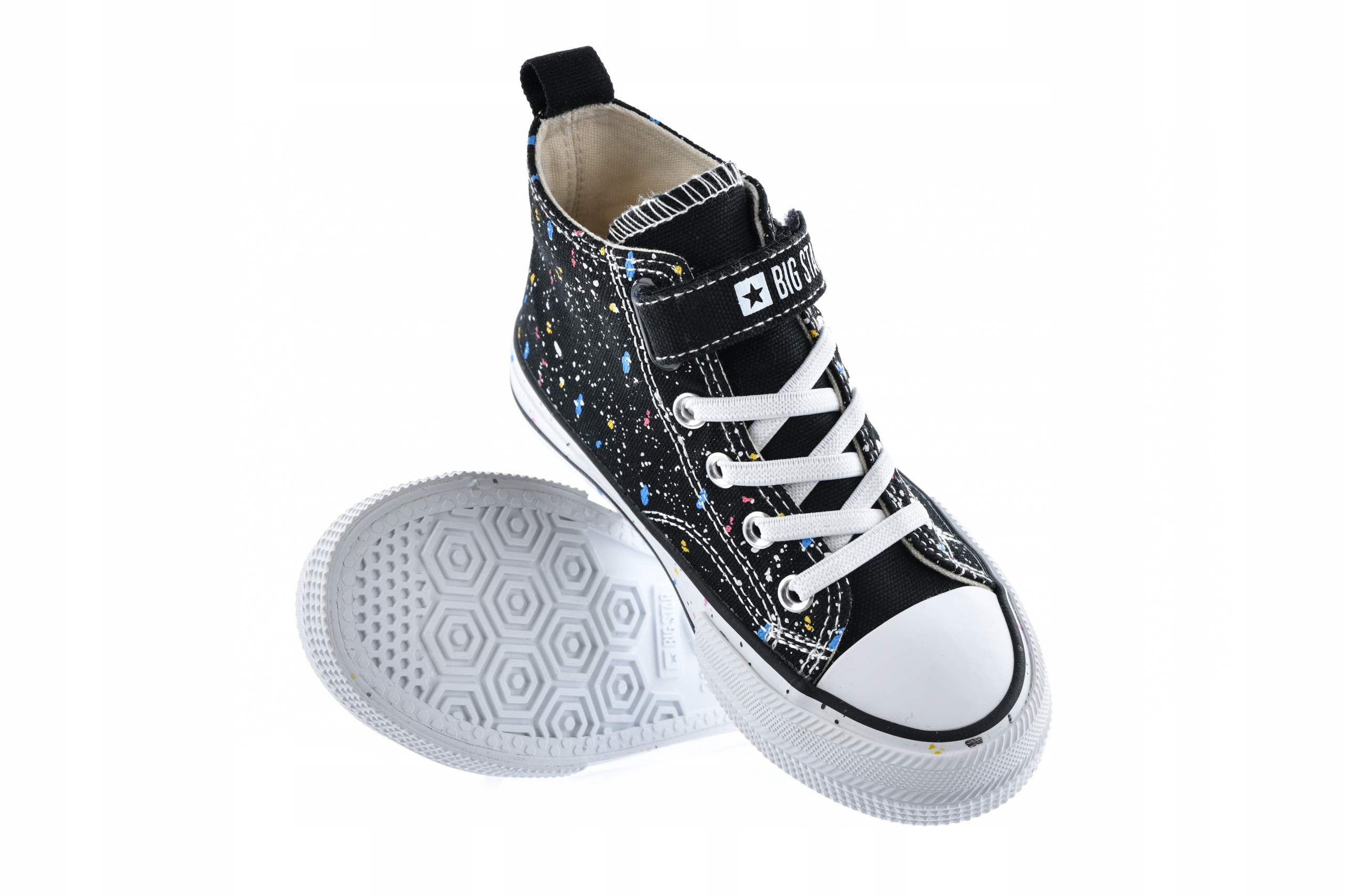 TRAMPKI DZIECIĘCE BIG STAR BUTY OBUWIE SPORTOWE TEKSTYL WYSOKIE NA RZEP Marka Big Star