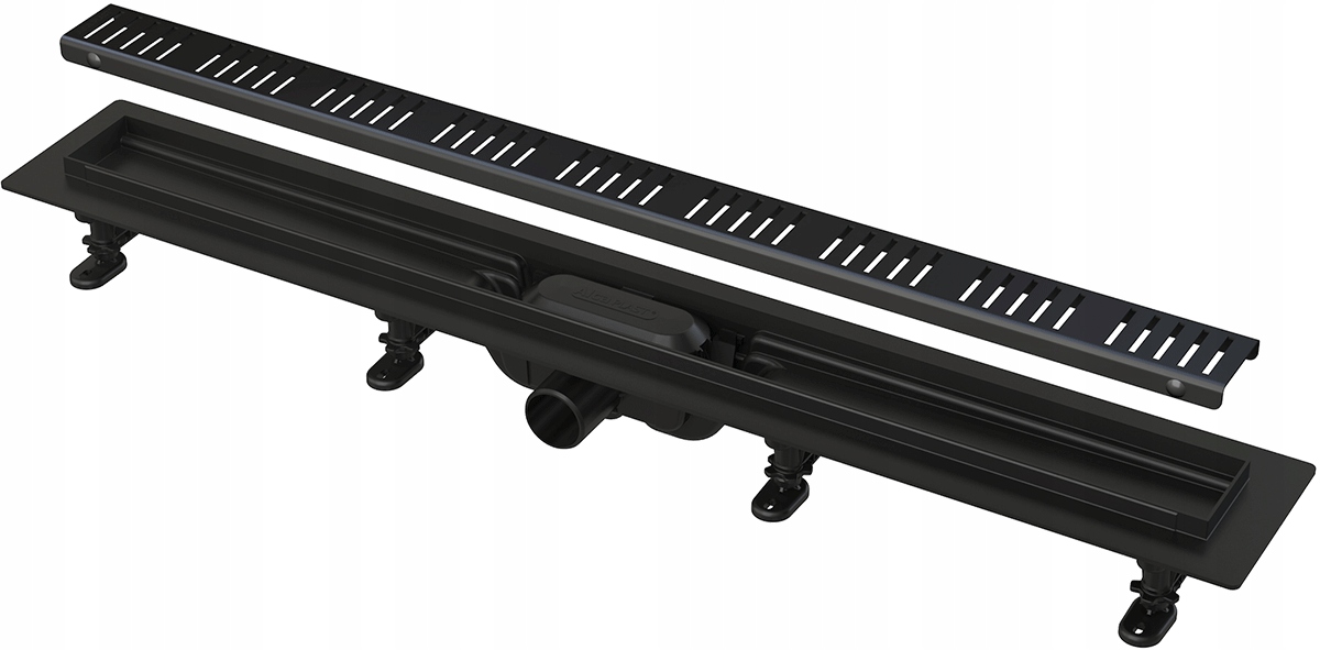 Odpływ liniowy podłogowy APZ10BLACK 950 Czarny